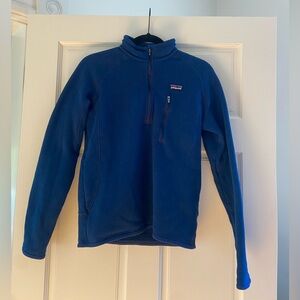 Patagonia Mens Better Sweater -1/4 zip Blue